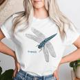 トンボ 蜻蛉 蜻蜓 大きい Dragonfly レトロ 虫 昆虫 イラスト かっこいい おしゃれ トンボ好き トンボ柄 レディースTシャツ 彼女への贈り物