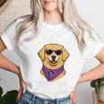 古希祝い 犬 ゴールデン レトリバー サングラス 父 男性 女性 母 犬好き 70歳 おもしろ レディースTシャツ 彼女への贈り物