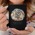 Quiet Mode Fully Activated Cozy Sleeping Raccoon Book Lover Coffee Mug Black