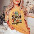 Sign My 3Rd Grade Last Day 2026 Autographs シグネチャーアート レディースオーバーサイズコンフォートTシャツ Mustard