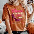 20歳の誕生日 ハイヒール A Queen Was Born In 2006 レディースオーバーサイズコンフォートTシャツ Yam