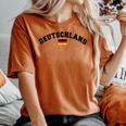 Germany Footballoccerports Outfit ドイツサッカースポーツ国旗女性男性男性子供 レディースオーバーサイズコンフォートTシャツ Yam