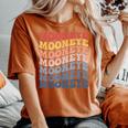 Mooneye Groovy レトロフィッシュ レディースオーバーサイズコンフォートTシャツ Yam