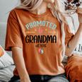 Promoted To Grandma Est 2026 Nana First Time Grandmother '26 レディースオーバーサイズコンフォートTシャツ Yam