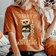 オンバック 5月34日 誕生日 男性 女性 1992 テディベア レディースオーバーサイズコンフォートTシャツ Yam