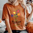 ピカソ 花 描画 クラシック アート グラフィック レディースオーバーサイズコンフォートTシャツ Yam