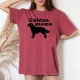Golden Mama レディースオーバーサイズコンフォートTシャツ Crimson