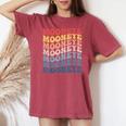 Mooneye Groovy レトロフィッシュ レディースオーバーサイズコンフォートTシャツ Crimson