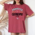 Promoted To Grandma Est 2026 Nana First Time Grandmother '26 レディースオーバーサイズコンフォートTシャツ Crimson
