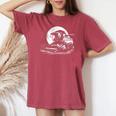 コンバインハーベスター 夜の農業 男性 女性 子供 レディースオーバーサイズコンフォートTシャツ Crimson