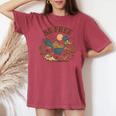 ロードランナー ギフト 女性 男性 大学 大学 レディースオーバーサイズコンフォートTシャツ Crimson