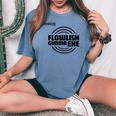 Flowlish GunmaExe_3_髙橋芙由子 レディースオーバーサイズコンフォートTシャツ Blue Jean