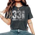 33歳 男性 ギフト 33歳の誕生日プレゼント 女性用 レディースオーバーサイズコンフォートTシャツ Pepper
