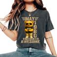 46歳 1980年5月 テディベア 46歳 誕生日 男性 女性 レディースオーバーサイズコンフォートTシャツ Pepper