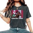 Forever Young Horse、競馬、デルマール、サンタアニタ 長袖tシャツ レディースオーバーサイズコンフォートTシャツ Pepper