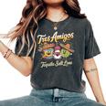 Drinking 3 Tres Amigos Tequila ソルト ライム シンコ・デ・マヨ レディースオーバーサイズコンフォートTシャツ Pepper