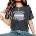 Lgbt お父さん 母 誇り Of My Transgender Daughter Transpride レディースオーバーサイズコンフォートTシャツ Pepper