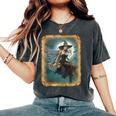 Pinup Girl 男性用 セクシーなハロウィーンの魔女 レディースオーバーサイズコンフォートTシャツ Pepper