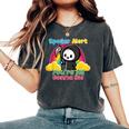 Spoiler Alert You're All Gonna Die Rainbow Cute Grim Reaper レディースオーバーサイズコンフォートTシャツ Pepper