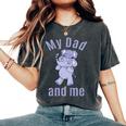 キッズ お父さん お父さん 息子 娘 ゾウ 男の子 女の子 レディースオーバーサイズコンフォートTシャツ Pepper