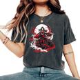 女の子 刀 刀 侍 ヴィンテージ 戦闘機 レトロ デザイン レディースオーバーサイズコンフォートTシャツ Pepper