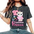 女の子、10歳の誕生日、ユニコーンキャット、ナンバー10 レディースオーバーサイズコンフォートTシャツ Pepper