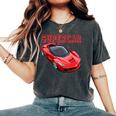 男性、女性、子供のための楽しいイタリアンエキゾチック「スー」。 レディースオーバーサイズコンフォートTシャツ Pepper