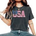 米国 愛国的なアメリカ国旗 男性 女性 キッズ 男の子 女の子 Us レディースオーバーサイズコンフォートTシャツ Pepper
