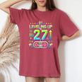 27歳の男性女性、誕生日、27歳の誕生日にプレゼント。 レディースオーバーサイズコンフォートTシャツ Crimson