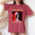 Damned If I Do Damned If I Don't I Don't Flamingo Japanese レディースオーバーサイズコンフォートTシャツ Crimson