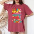 Daycare Teacher Ipeak Toddler Preschool Kindergarten レディースオーバーサイズコンフォートTシャツ Crimson