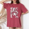 Fox グラフィックアート 動物愛好家 野生動物 森 男性 女性 レディースオーバーサイズコンフォートTシャツ Crimson