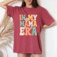Groovy Retro In My Mom Era シャツ 母の日 母の生活 レディースオーバーサイズコンフォートTシャツ Crimson