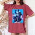 Japanese Anime Girl 日本のアニメの女の子 レディースオーバーサイズコンフォートTシャツ Crimson
