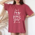 Know The Plans I Have For You Christian Bibleerse レディースオーバーサイズコンフォートTシャツ Crimson