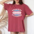 Lgbt お父さん 母 誇り Of My Transgender Daughter Transpride レディースオーバーサイズコンフォートTシャツ Crimson