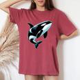Orca シャツ オーシャン シャチ 恋人 男性 男の子 女の子 キッズ シャチ レディースオーバーサイズコンフォートTシャツ Crimson