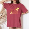 Save The Bees レディースオーバーサイズコンフォートTシャツ Crimson