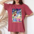 【映画】クレヨンしんちゃん 超時空嵐を呼ぶオラの花嫁 レディースオーバーサイズコンフォートTシャツ Crimson