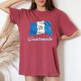 グアテマラ国旗 愛国心 男性 女性 キッズ グアテマラ レディースオーバーサイズコンフォートTシャツ Crimson