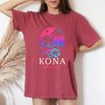コナ ハワイ ハワイアン ハイビスカス 花 サーファー お土産 レディースオーバーサイズコンフォートTシャツ Crimson