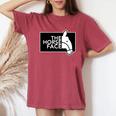 ザ・ホース・フェイス The Horse Face 午年 馬【十二支 干支】2026年 ブランド パロディ 長袖tシャツ レディースオーバーサイズコンフォートTシャツ Crimson