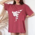 テコンドー 空手 アメリカ国旗 男性 女性 男の子 女の子 テコンドー レディースオーバーサイズコンフォートTシャツ Crimson