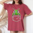 面白いカマキリデザイン 男性 女性 カマキリの恋人 レディースオーバーサイズコンフォートTシャツ Crimson