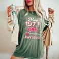 55歳 1971年5月 花柄 55歳 誕生日 男性 女性 レディースオーバーサイズコンフォートTシャツ Moss