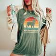 Best Frenchie Mom Ever レトロ フレンチブルドッグ ドッグ ママ 長袖tシャツ レディースオーバーサイズコンフォートTシャツ Moss