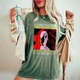 Damned If I Do Damned If I Don't I Don't Flamingo Japanese レディースオーバーサイズコンフォートTシャツ Moss