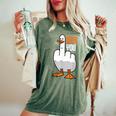Duck You Duck レディースオーバーサイズコンフォートTシャツ Moss