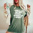 Falleven Timestand Up Eight インスピレーションスローガン レディースオーバーサイズコンフォートTシャツ Moss