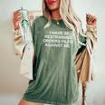 I Have 32 Restraining Orders Filled Against Me Offensiveギフト レディースオーバーサイズコンフォートTシャツ Moss